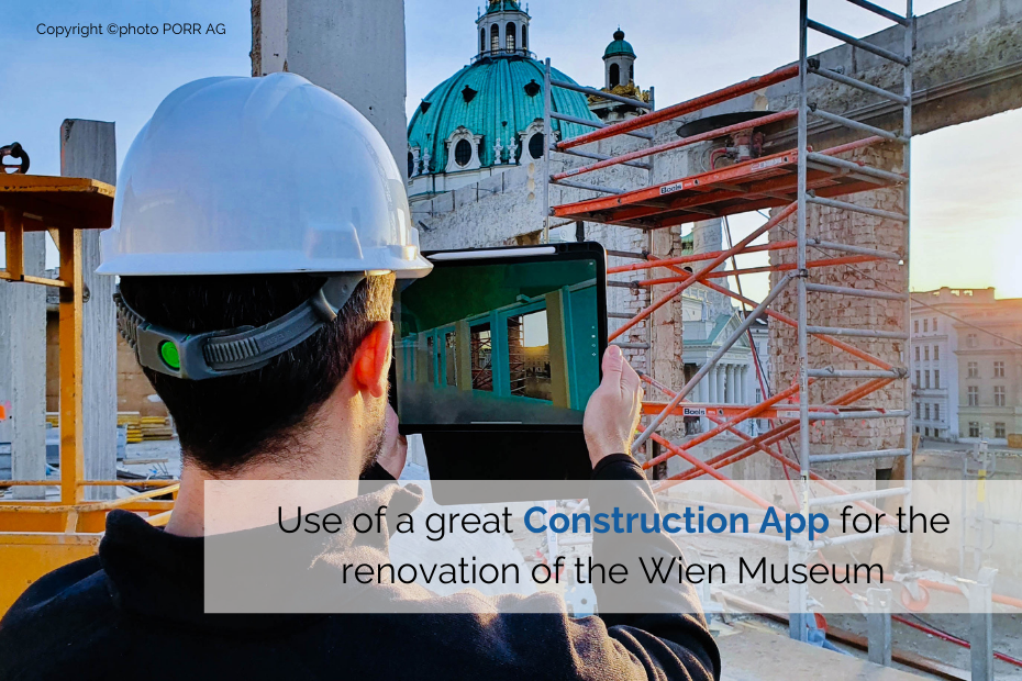 Construction app on the Wien Museum