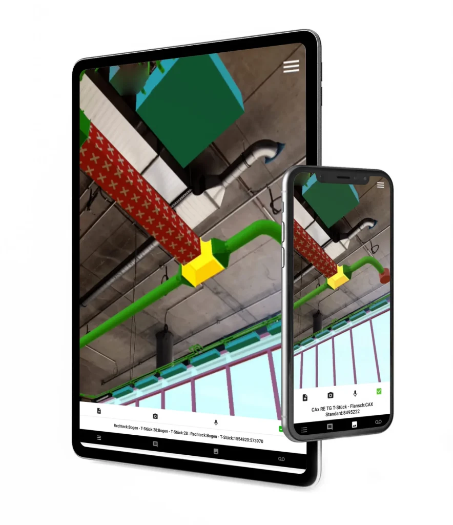 Aplicación de construcción BIM GAMMA AR en iOS y Android