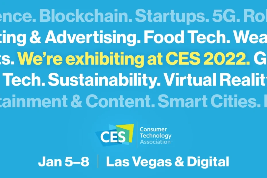 Banner of CES 2022 with participation as exhibitor of GAMMA AR