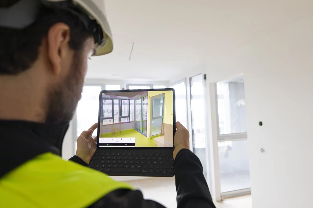 GAMMA AR on the construction site with client PORR