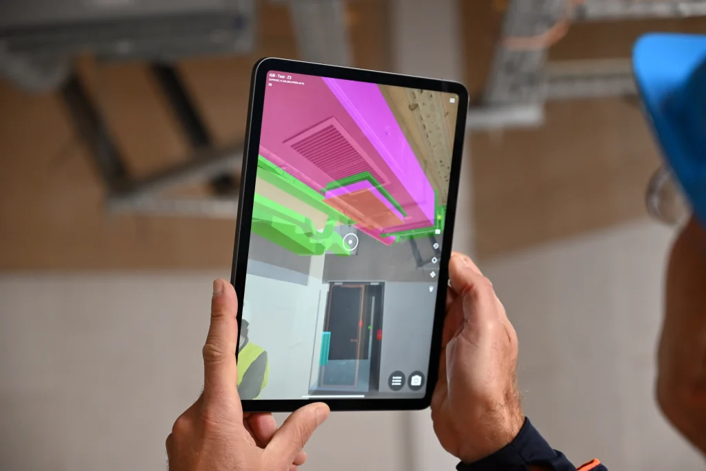 Demonstration of AR in construction with GAMMA AR - Setec
