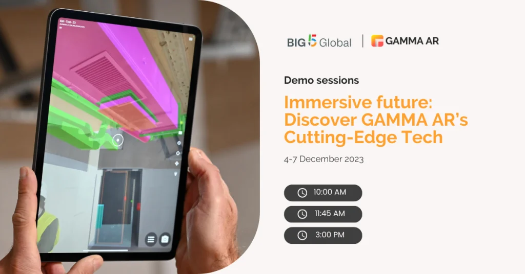 Big 5 global demo sessions hours from GAMMA AR