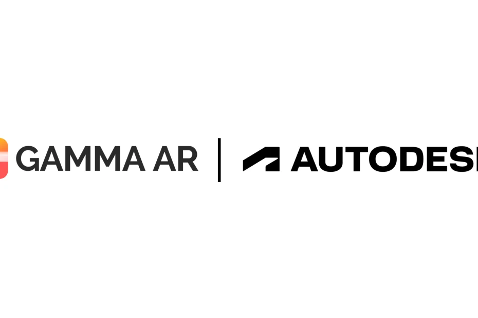 Autodesk and GAMMA AR logos for Press release about progress tracking integration