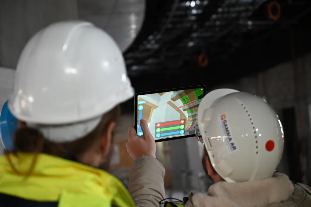 setec on the construction site with GAMMA AR