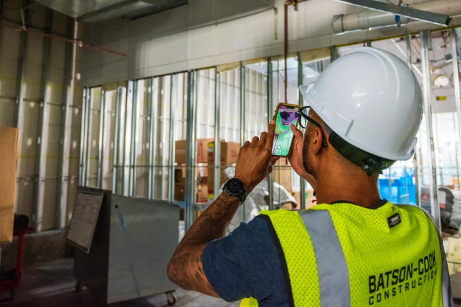 BCC Construction site using GAMMA AR progress tracking feature