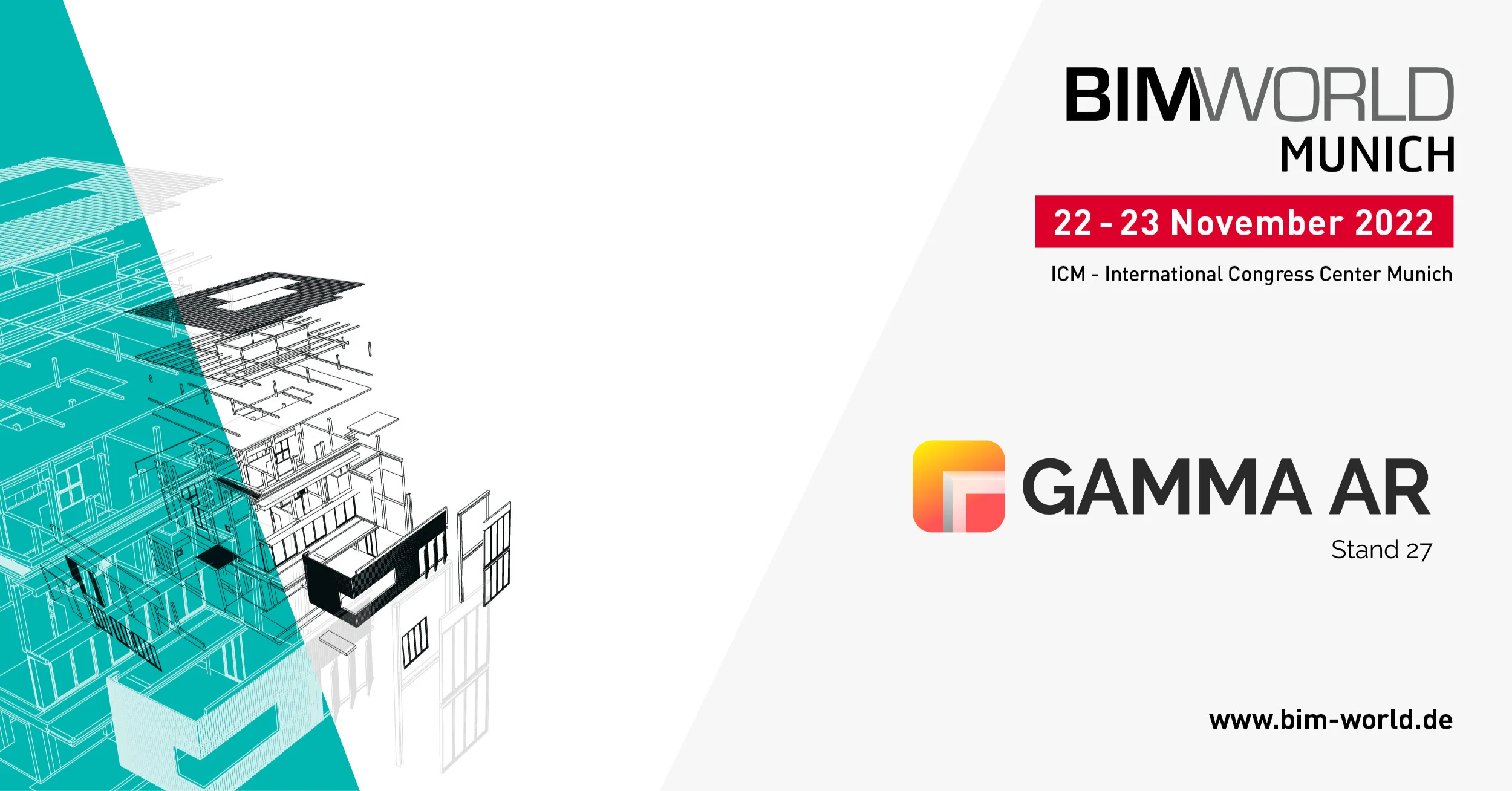 BIM World MUNICH GAMMA AR banner